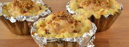 куриные котлеты в картофельных корзиночках. Шаг 10