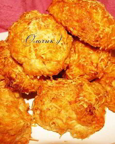 Печеные котлетки из индюшиного филе с тыквой в сырной панировке