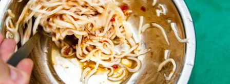 лапша из кальмаров в кисло-сладком соусе. Шаг 5