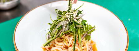 лапша из кальмаров в кисло-сладком соусе. Шаг 7