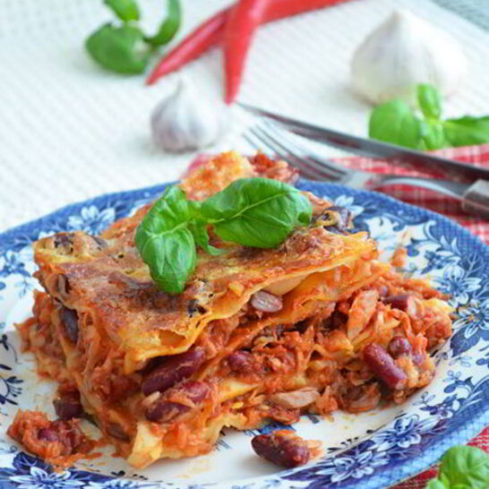Рецепт лазаньи аль арабьяты с тунцома