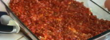 лазанья с фаршем и моцареллой. Шаг 6