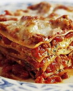 Лазанья с овощами с сыром