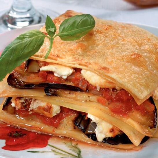 Рецепт лазаний с рикоттой и баклажанами