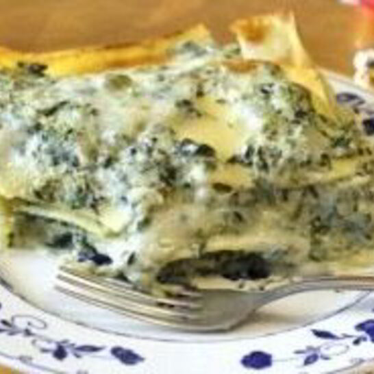 Рецепт лазаний со шпинатом и сыром