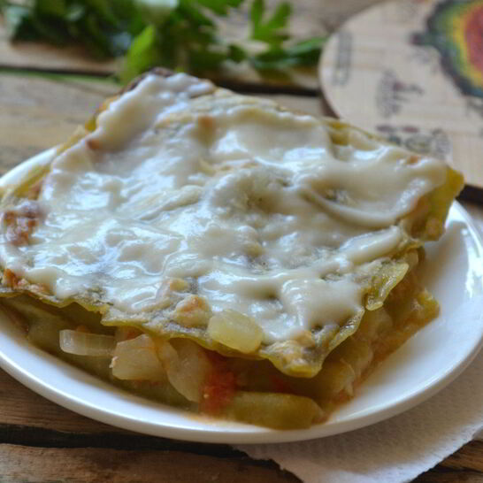 Рецепт овощной лазанья