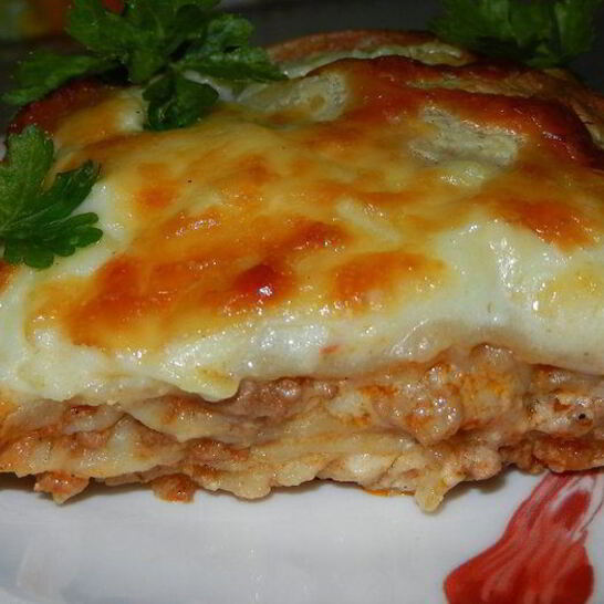 Рецепт сочной мясной лазанья
