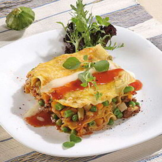 Рецепт весенней лазанья