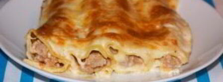 каннеллони с фаршем под соусом бешамель. Шаг 10