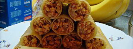 каннелони с мясной начинкой под соусом бешамель. Шаг 4