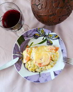 Макароны под сырной шубкой