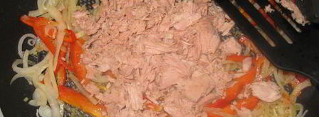 макароны с тунцом и карри. Шаг 4