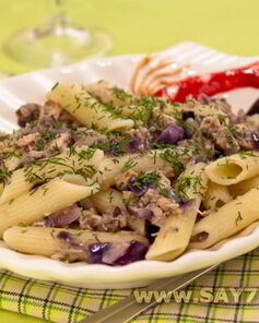 Макароны с тунцом