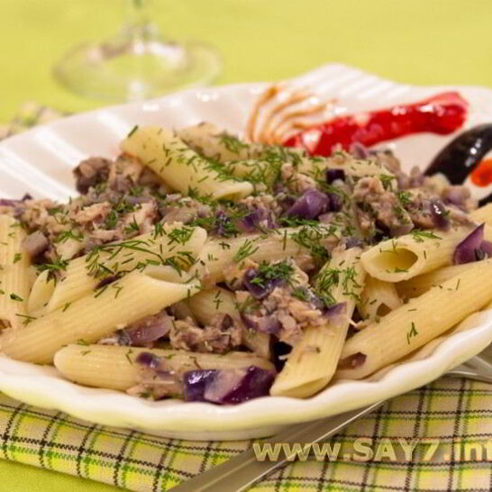 Рецепт макарон с тунцом