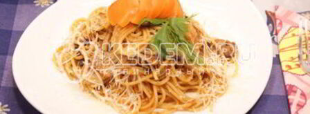 паста с грибами и баклажанами. Шаг 8