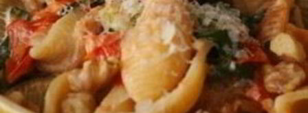 паста с мангольдом, помидорами и сыром. Шаг 5