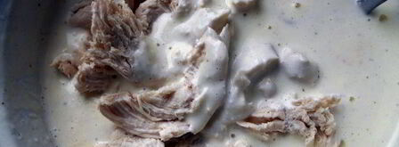 паста, запеченная со сливочно-куриным соусом и капонатой. Шаг 8