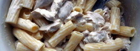 паста, запеченная со сливочно-куриным соусом и капонатой. Шаг 9