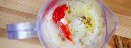 спагетти с соусом из печеного болгарского перца. Шаг 7