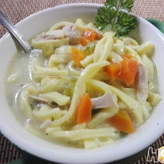 Рецепт тушеной лапши с курицей