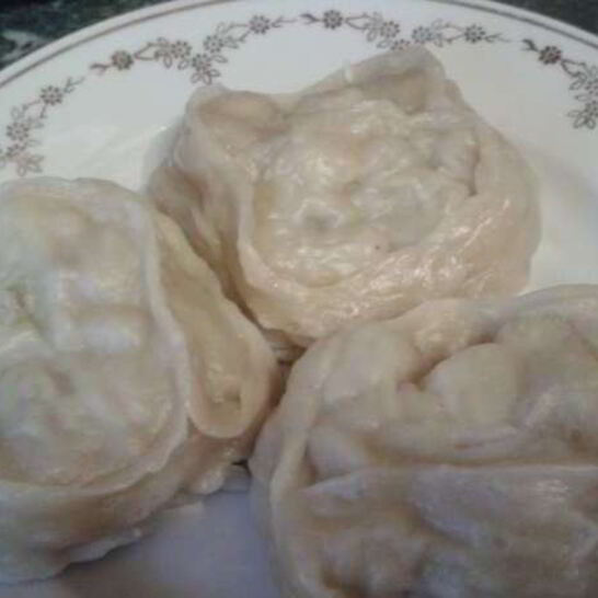 Рецепт мантов из слоеного теста