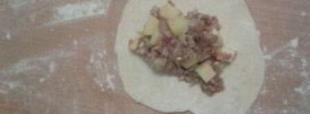 манты из слоеного теста. Шаг 5