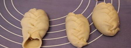 манты-косичка с мясом. Шаг 8