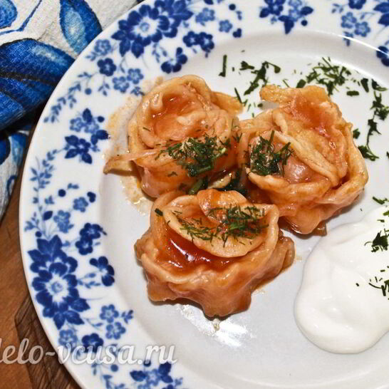 Рецепт мантов на сковороде