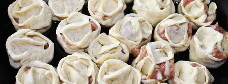 манты на сковороде. Шаг 13