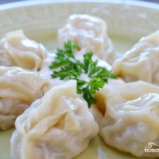 Рецепт мантов с фаршем и картошкой