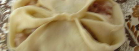 манты с мясом и картофелем. Шаг 11