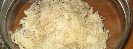 манты с овощами. Шаг 4