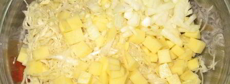 манты с овощами. Шаг 5