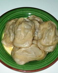 Манты с тыквой и фаршем