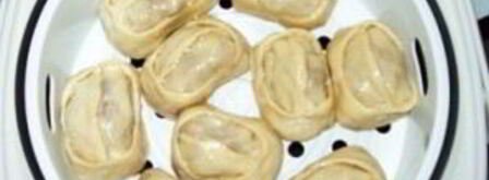 манты с тыквой и фаршем. Шаг 8