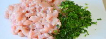 манты с тыквой и куриным фаршем. Шаг 3