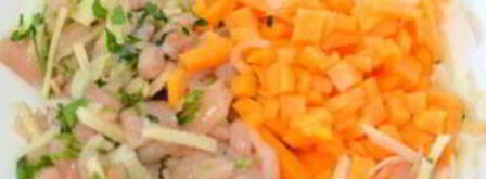 манты с тыквой и куриным фаршем. Шаг 4