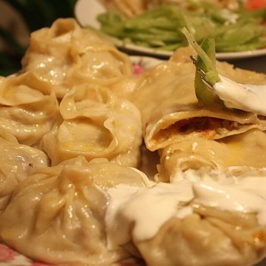 Рецепт мантов с тыквой и курицей