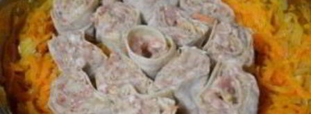 манты в сковороде. Шаг 5