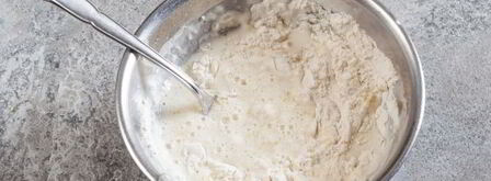 тесто на манты на минералке. Шаг 5