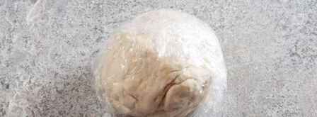 тесто на манты на минералке. Шаг 7