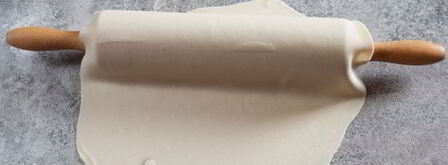 тесто на манты на минералке. Шаг 8