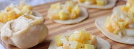 вегетарианские манты. Шаг 3