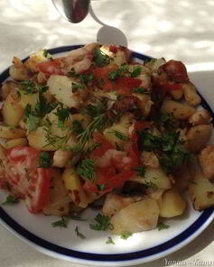 Картофель по-французски на сковородке