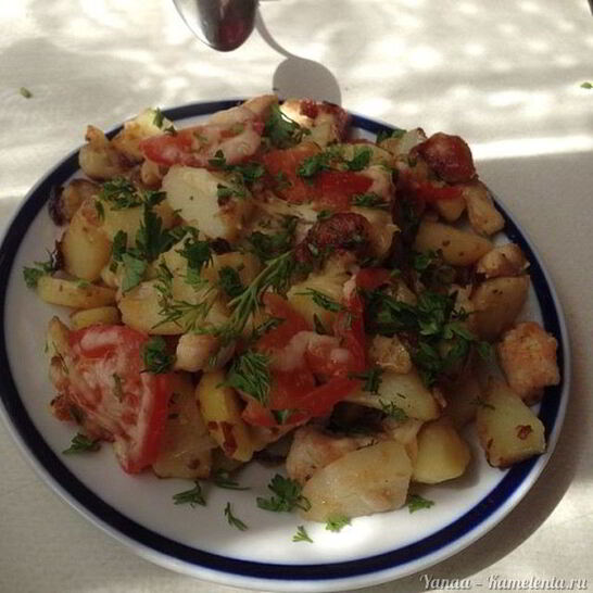 Рецепт картофеля по-французски на сковородке
