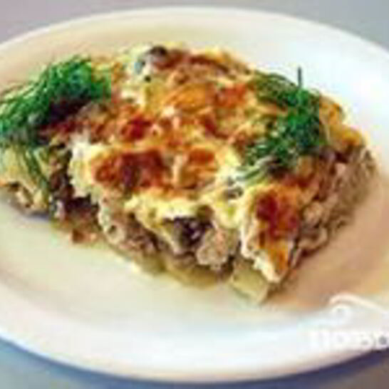 Рецепт картофеля по-французски с фаршем