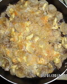 Картошка с мясом по-французски