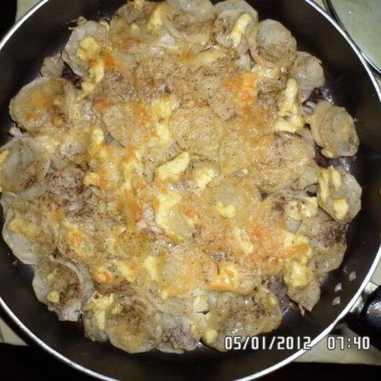 Рецепт картошки с мясом по-французски