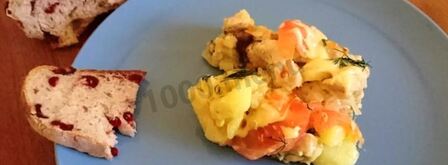 мясо по-французски на сковороде с картошкой. Шаг 8