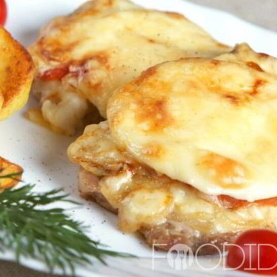 Рецепт мяса по-французски с ананасами